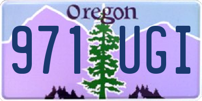 OR license plate 971UGI