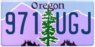 OR license plate 971UGJ
