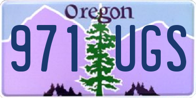 OR license plate 971UGS