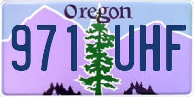 OR license plate 971UHF