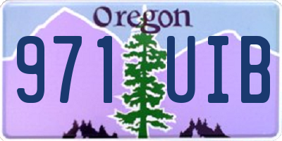OR license plate 971UIB