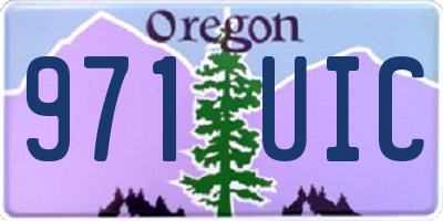 OR license plate 971UIC