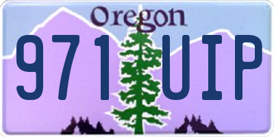 OR license plate 971UIP
