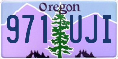 OR license plate 971UJI