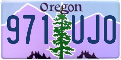 OR license plate 971UJO