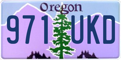 OR license plate 971UKD