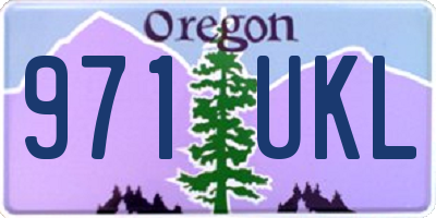OR license plate 971UKL