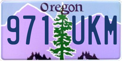 OR license plate 971UKM