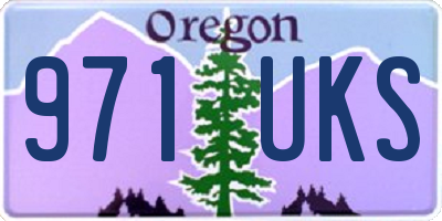 OR license plate 971UKS