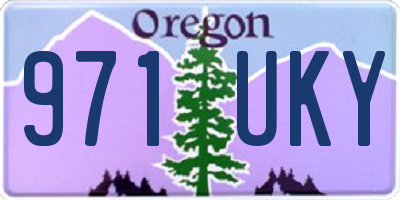 OR license plate 971UKY