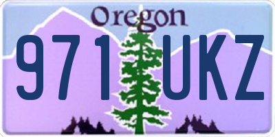 OR license plate 971UKZ