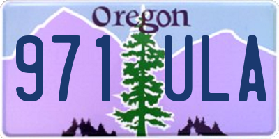 OR license plate 971ULA