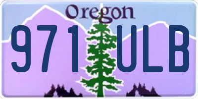 OR license plate 971ULB