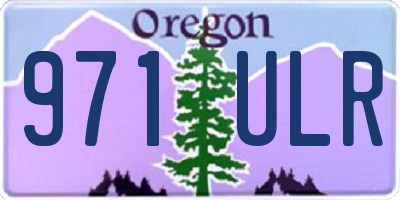 OR license plate 971ULR