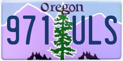 OR license plate 971ULS