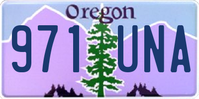 OR license plate 971UNA