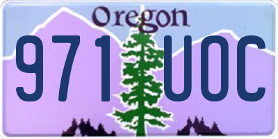 OR license plate 971UOC