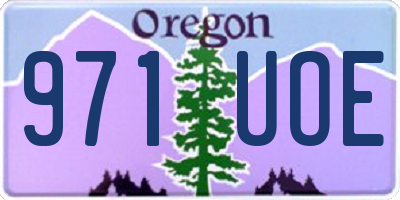OR license plate 971UOE