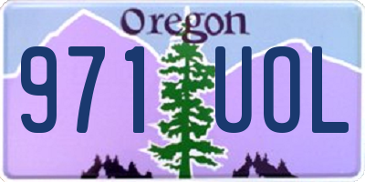 OR license plate 971UOL