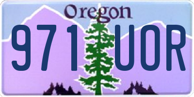 OR license plate 971UOR
