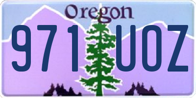 OR license plate 971UOZ