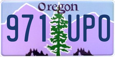 OR license plate 971UPO