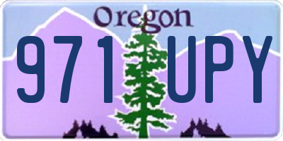 OR license plate 971UPY