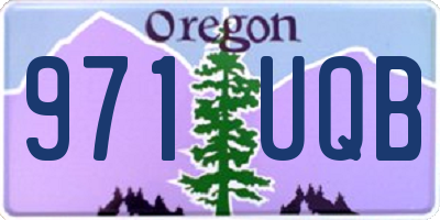 OR license plate 971UQB