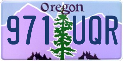 OR license plate 971UQR