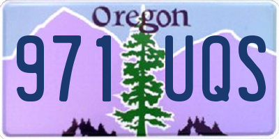 OR license plate 971UQS