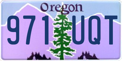 OR license plate 971UQT