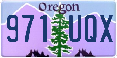 OR license plate 971UQX