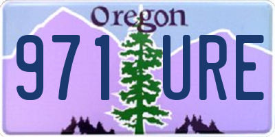 OR license plate 971URE