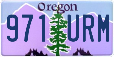 OR license plate 971URM