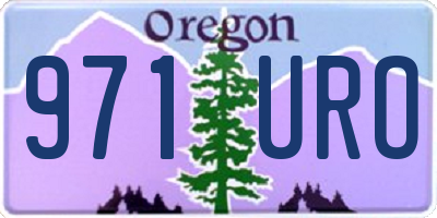 OR license plate 971URO