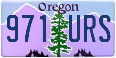 OR license plate 971URS