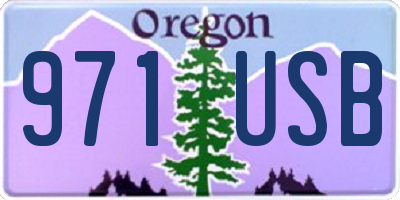 OR license plate 971USB