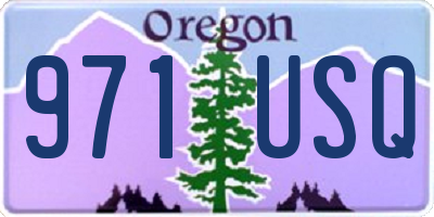 OR license plate 971USQ