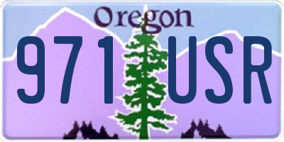 OR license plate 971USR
