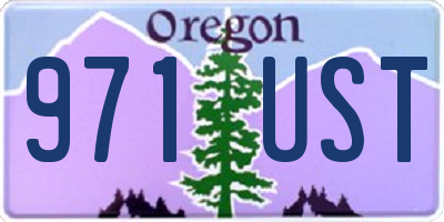 OR license plate 971UST