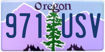 OR license plate 971USV
