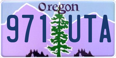 OR license plate 971UTA