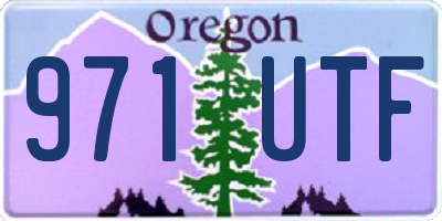 OR license plate 971UTF