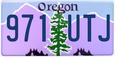 OR license plate 971UTJ