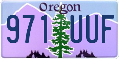 OR license plate 971UUF