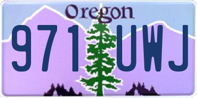 OR license plate 971UWJ