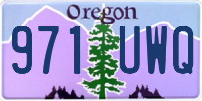OR license plate 971UWQ