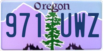 OR license plate 971UWZ