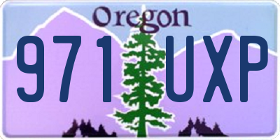 OR license plate 971UXP