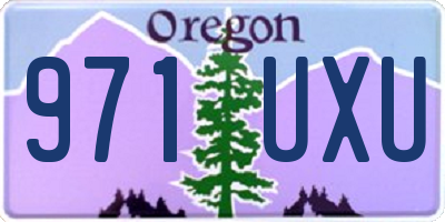 OR license plate 971UXU